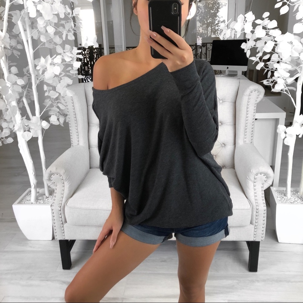 LUSHED Charcoal Softest Dolman